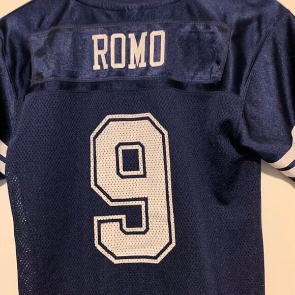DALLAS COWBOYS TONY ROMO SIZE YOUTH LARGE 12/14 JERSEY - Picture 2 of 9